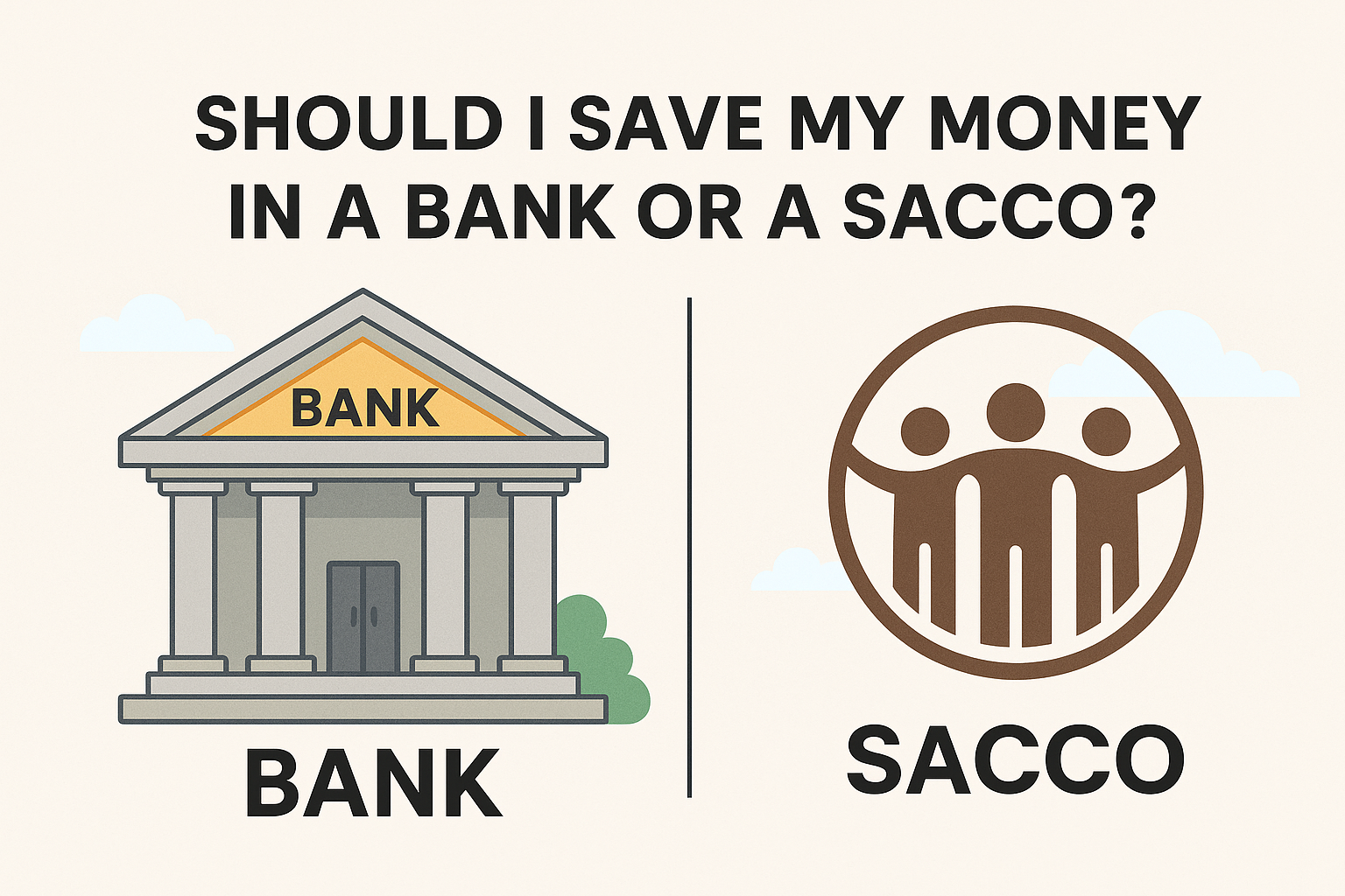 Should I Save My Money in a Bank or a SACCO?